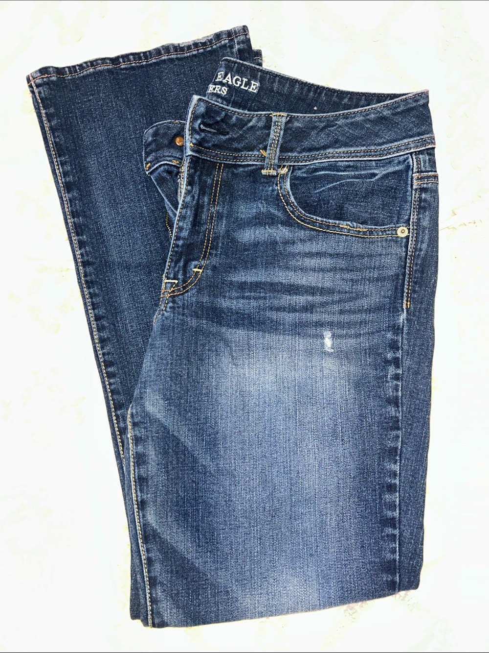 American Eagle Outfitter’s Dark Blue Slim Straight Jeans